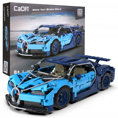 Stavebnica Cada – športové auto Blue Phantom 1200 dielov
